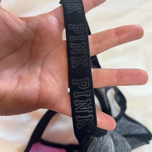 PINK Victoria's‎ Secret Heathered Black Bra Size XS - Picture 5 of 6